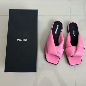 NWB‼️ Pinko Leather Sandals in beautiful Pink color Size EU 36/ US 5.5